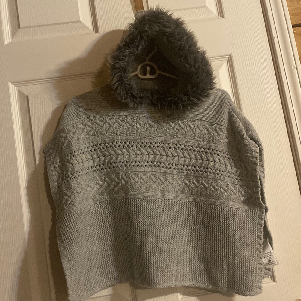 Grey GAP kids shawl size xs